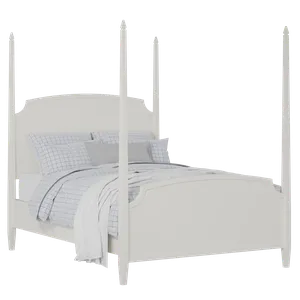 Austin painted wood bed in white with Juno mattress - Thumbnail