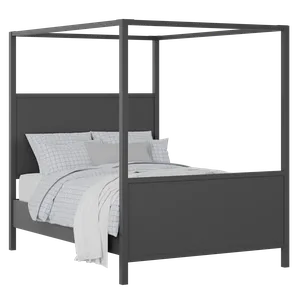 Byron painted wood bed in black with Juno mattress - Thumbnail