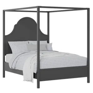 Joyce painted wood bed in black with Juno mattress - Thumbnail