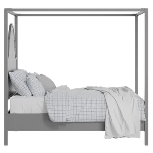 Joyce painted wood bed in grey with Juno mattress - Thumbnail