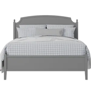 Kipling Slim painted wood bed in grey with Juno mattress - Thumbnail