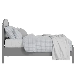 Kipling Slim painted wood bed in grey with Juno mattress - Thumbnail