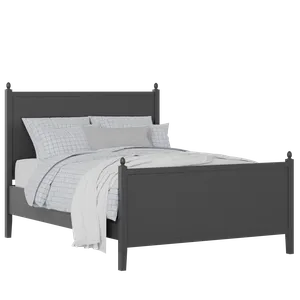 Marbella painted wood bed in black with Juno mattress - Thumbnail