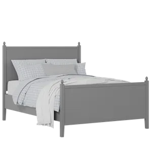 Marbella painted wood bed in grey with Juno mattress - Thumbnail