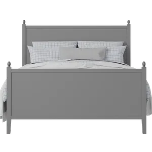 Marbella painted wood bed in grey with Juno mattress - Thumbnail
