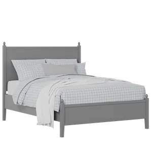Marbella Slim painted wood bed in grey with Juno mattress - Thumbnail