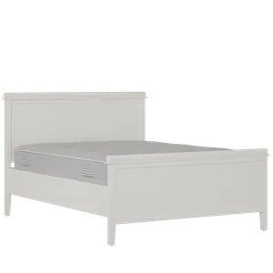 Nocturne Painted painted wood bed in white with Juno mattress - Thumbnail