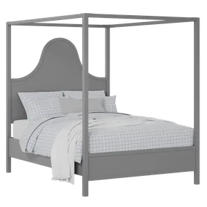 Rowe painted wood bed in grey with Juno mattress - Thumbnail