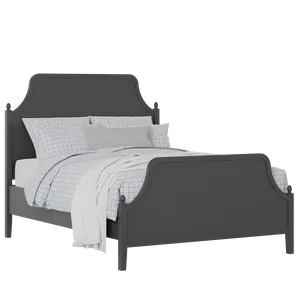Ruskin painted wood bed in black with Juno mattress - Thumbnail