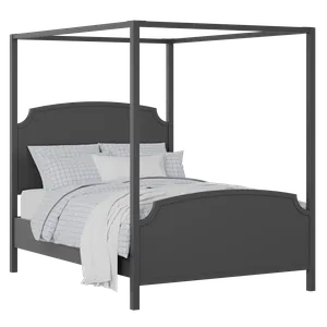 Shelley painted wood bed in black with Juno mattress - Thumbnail