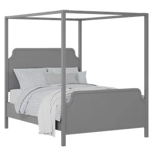 Tate painted wood bed in grey with Juno mattress - Thumbnail