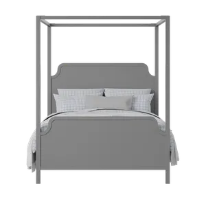 Tate painted wood bed in grey with Juno mattress - Thumbnail