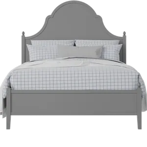 Tennyson painted wood bed in grey with Juno mattress - Thumbnail
