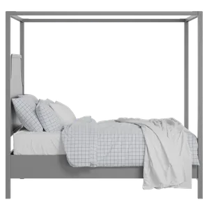 Tynan painted wood bed in grey with Juno mattress - Thumbnail