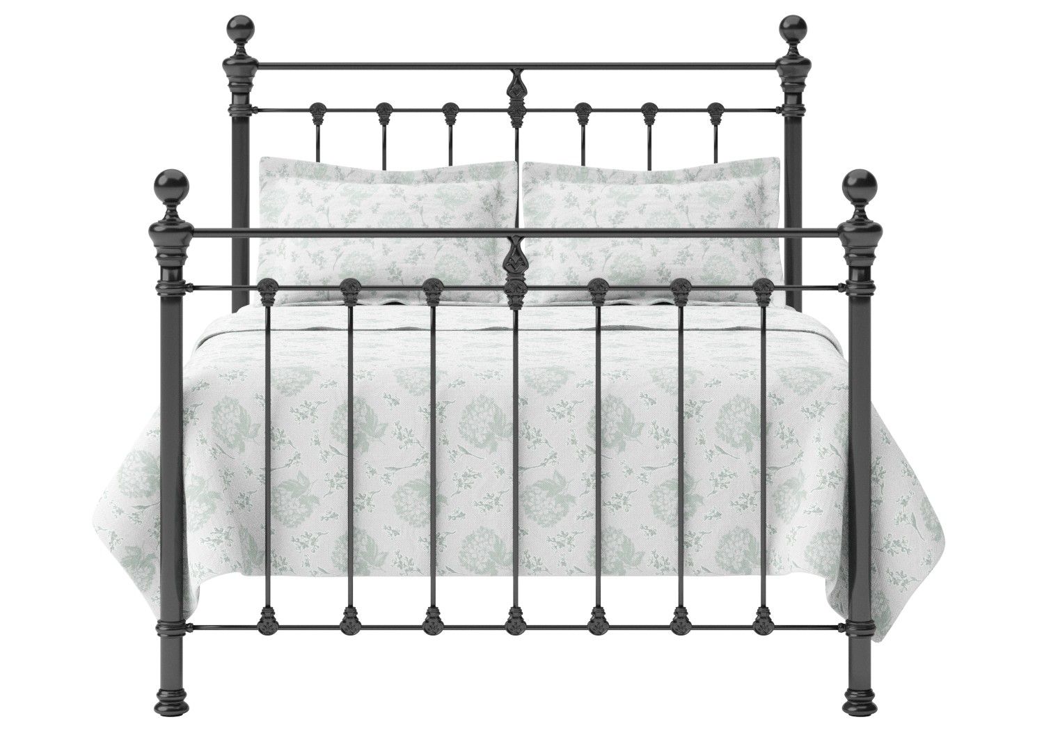 Hamilton with Painted Knobs Iron/Metal Bed Frame The Original Bed