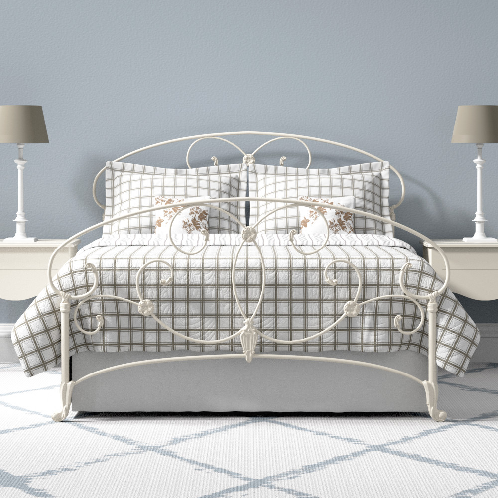 White metal beds & white iron bed frames by The Original Bed Co