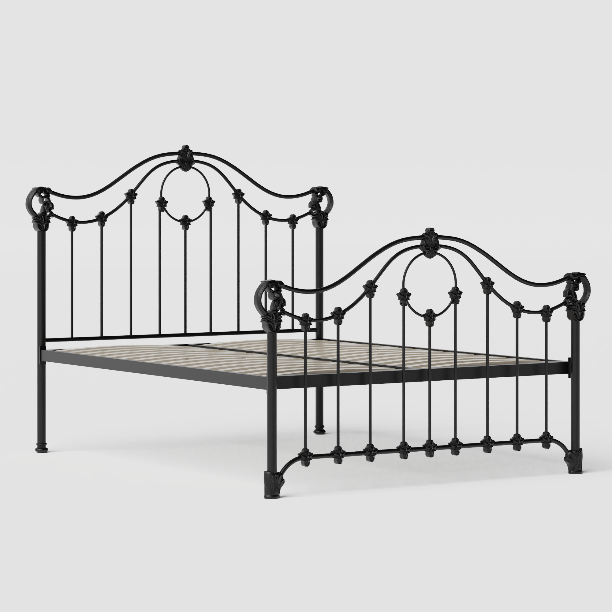 Alva iron/metal bed in black