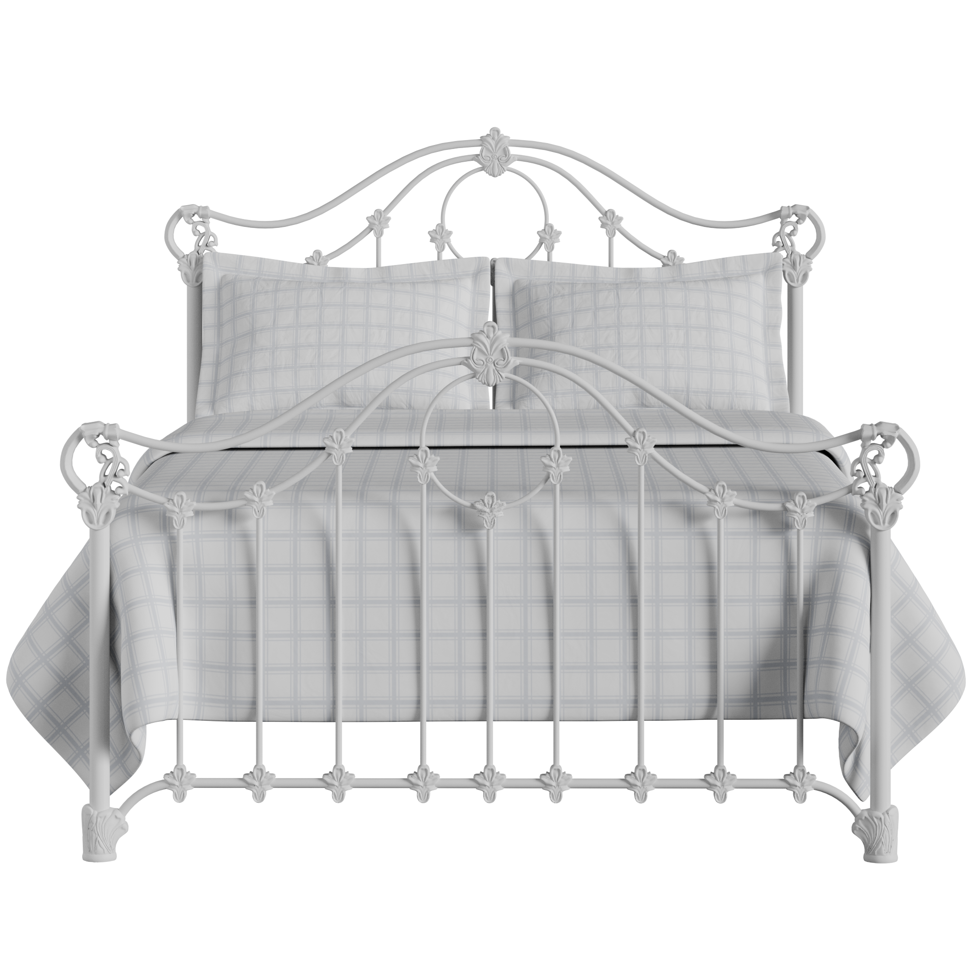 Alva iron/metal bed in white