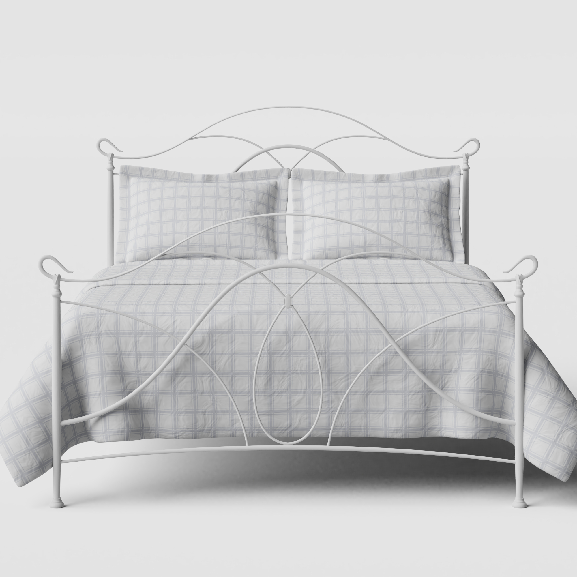 Ardo iron/metal bed in white