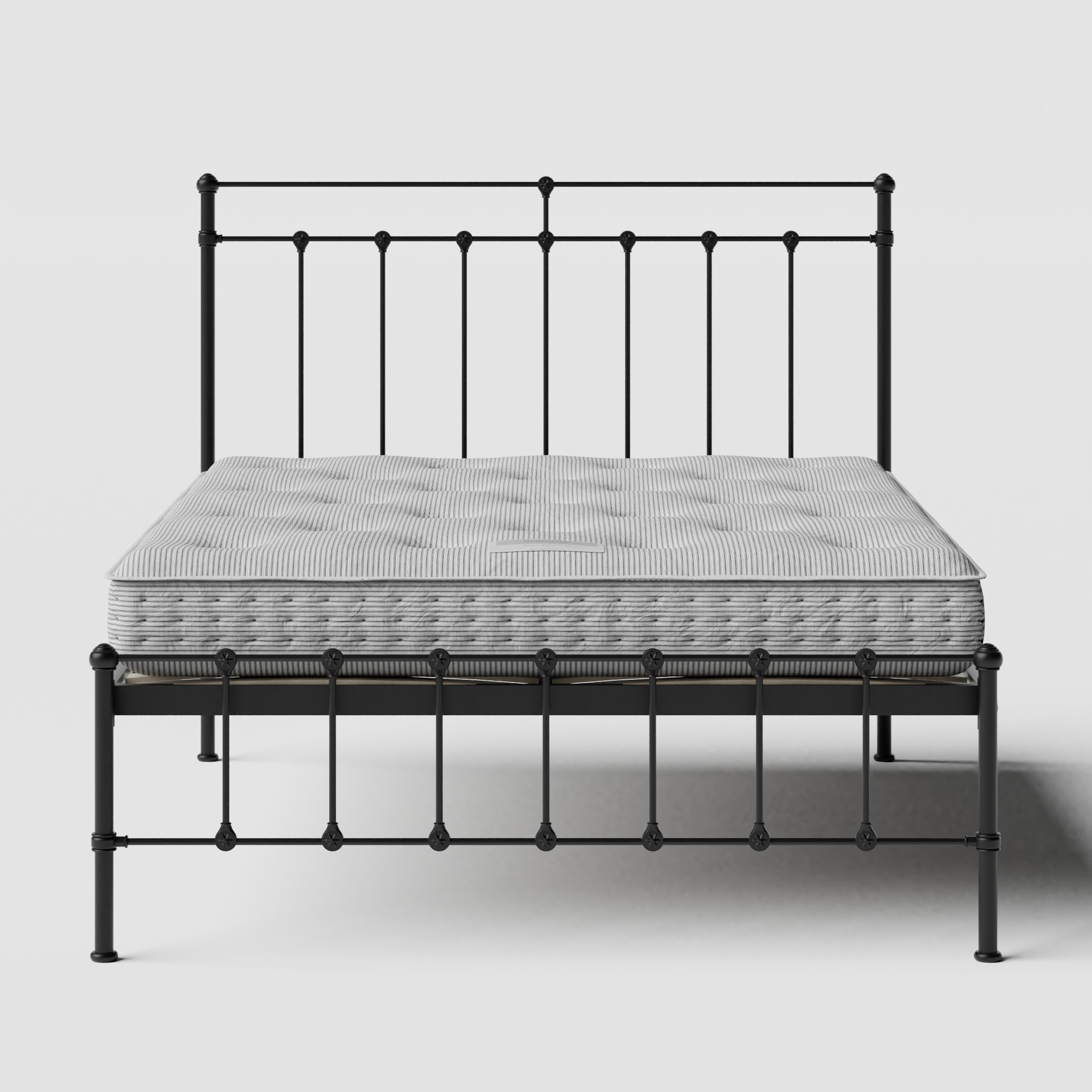 Ashley iron/metal bed in black with Juno mattress