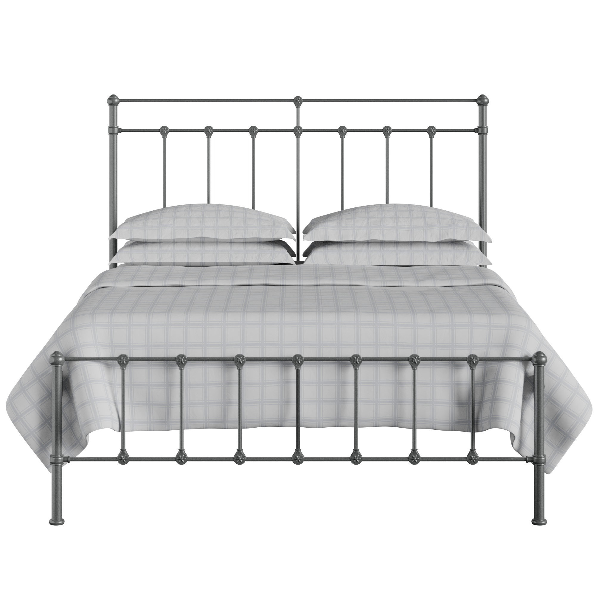 Ashley iron/metal bed in pewter