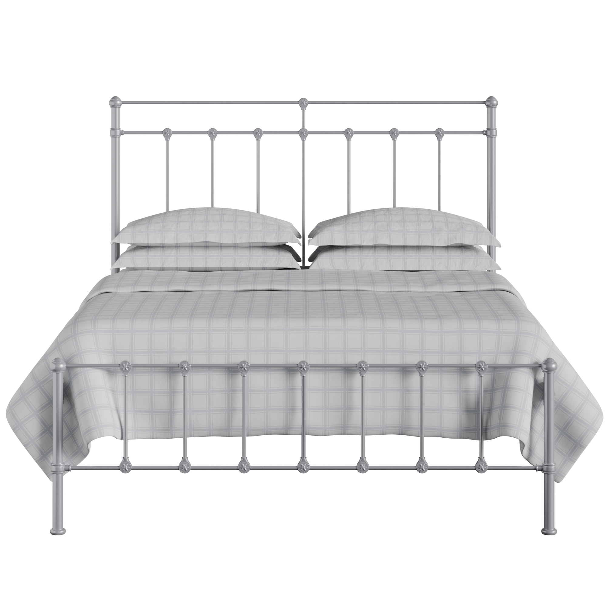 Ashley iron/metal bed in silver
