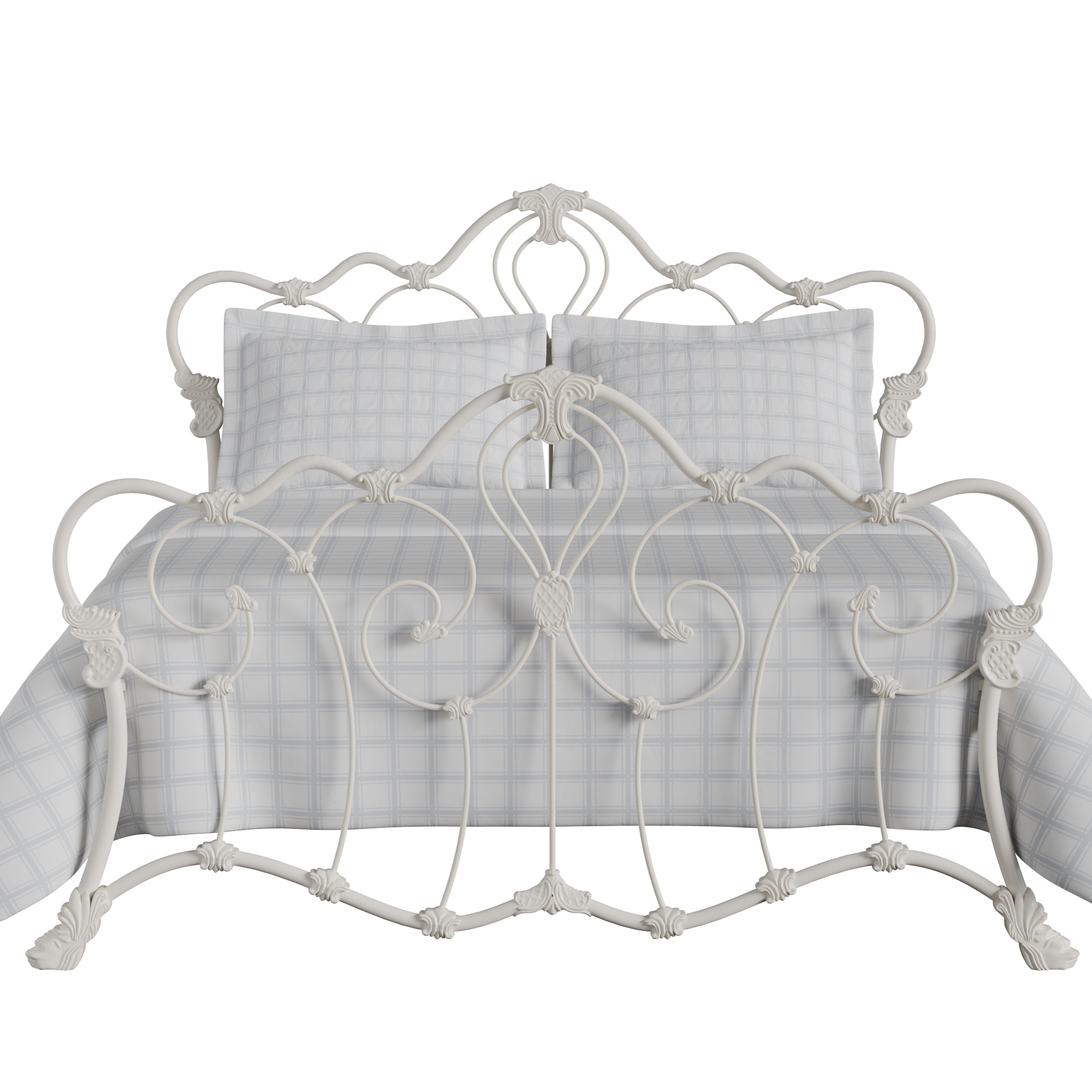 Athalone iron/metal bed in ivory