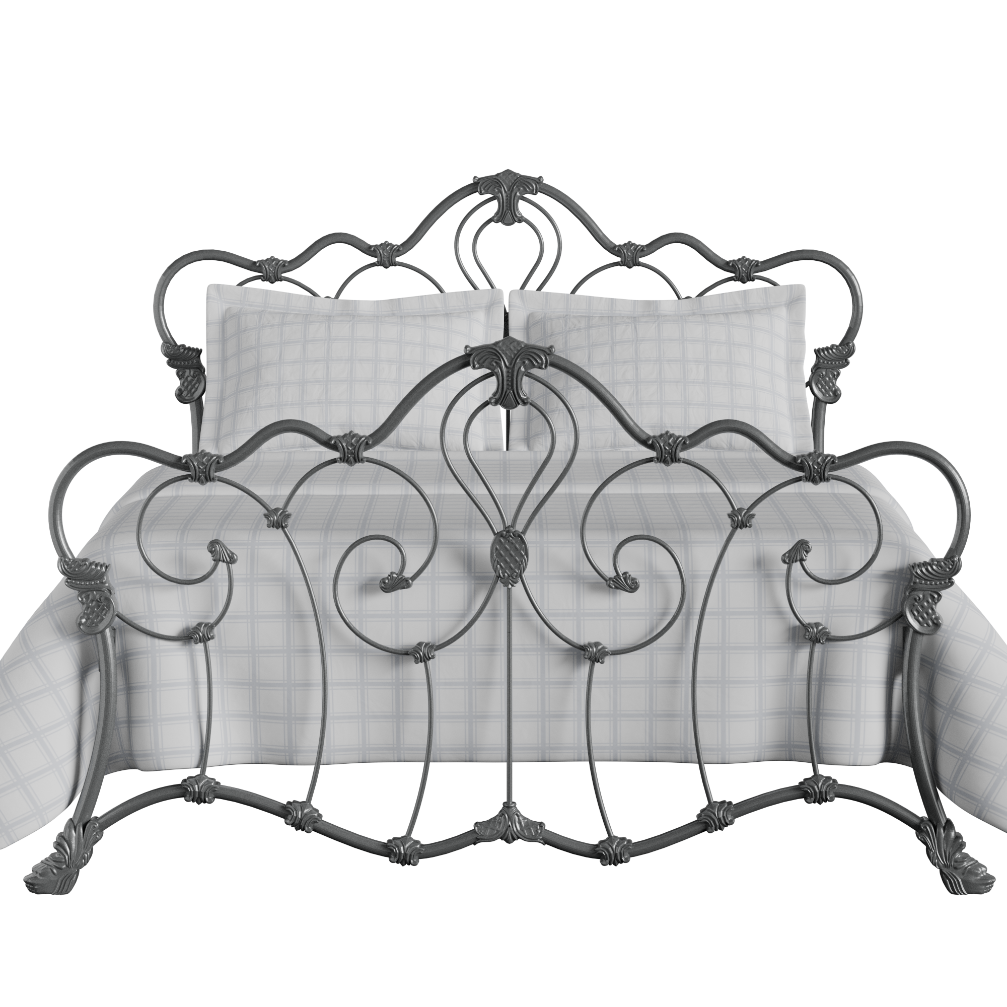 Athalone iron/metal bed in pewter