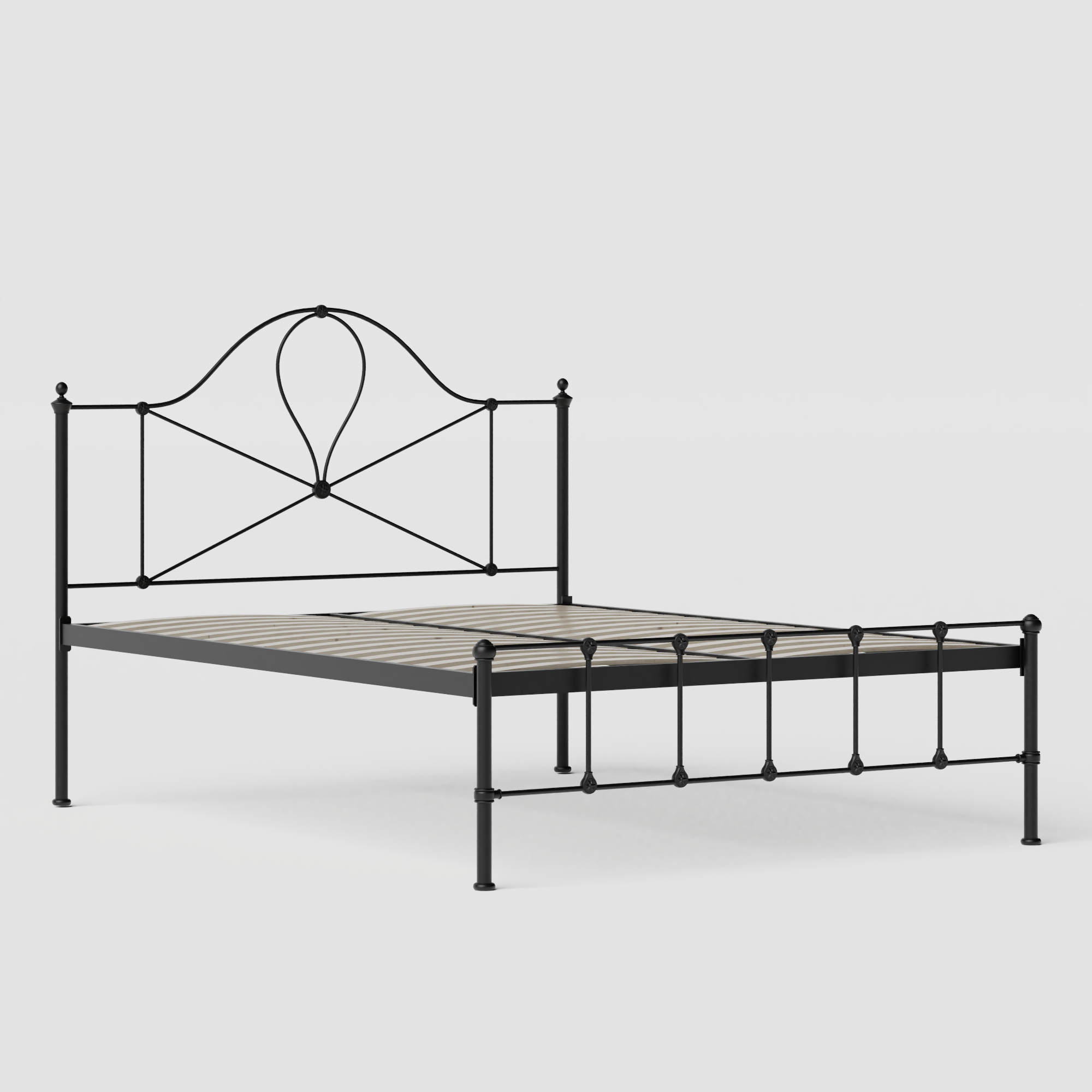 Athena iron/metal bed in black