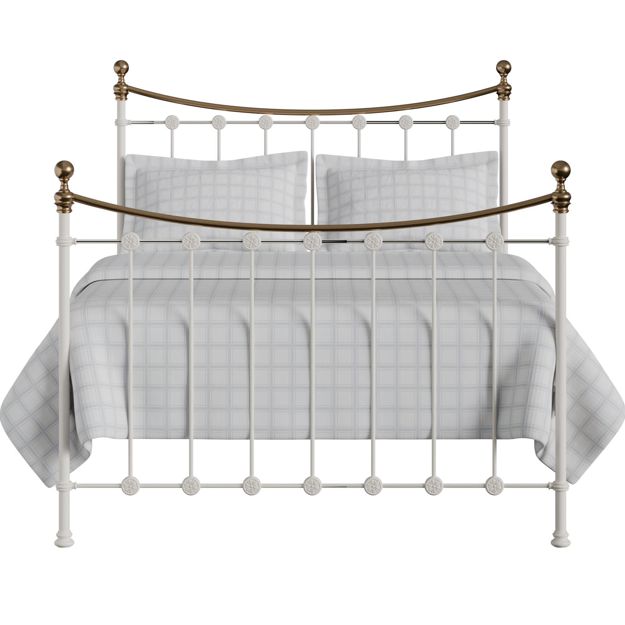 Carrick iron/metal bed in ivory
