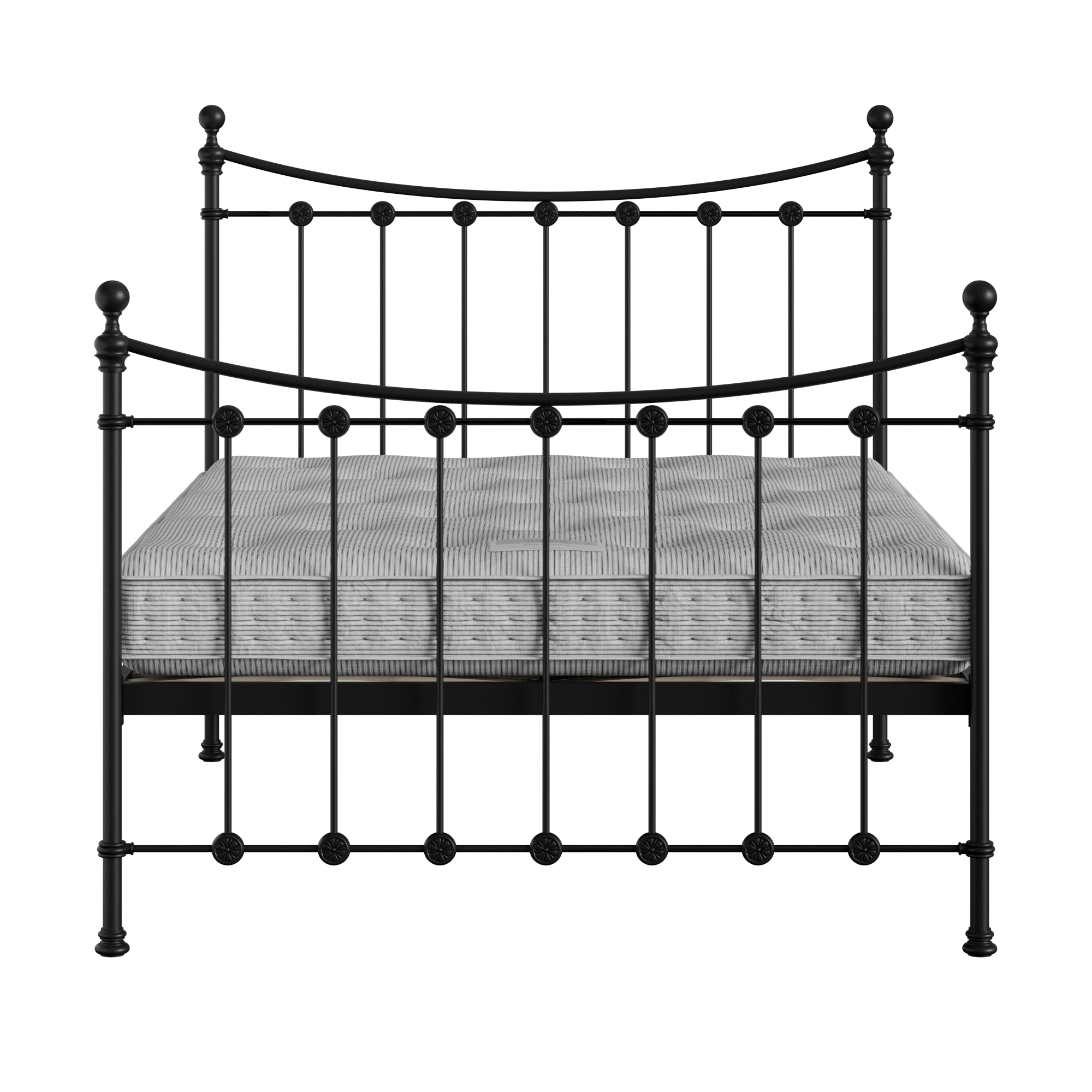 Carrick Solo iron/metal bed in black with Juno mattress