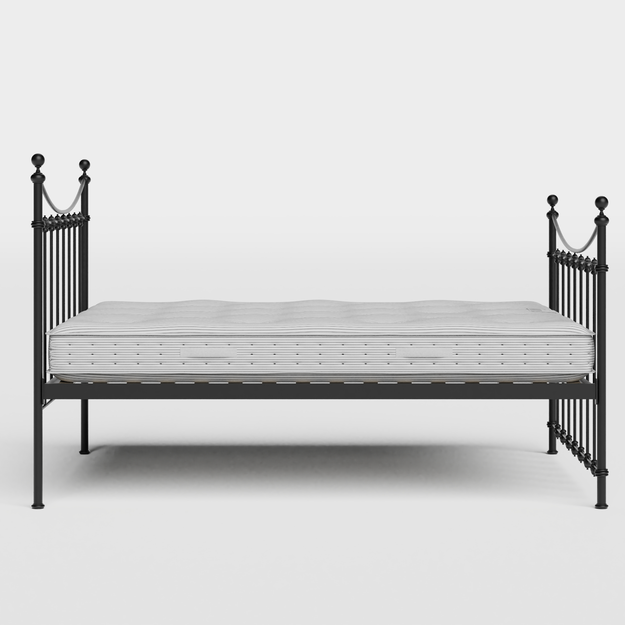 Chatsworth letto in ferro nero con materasso