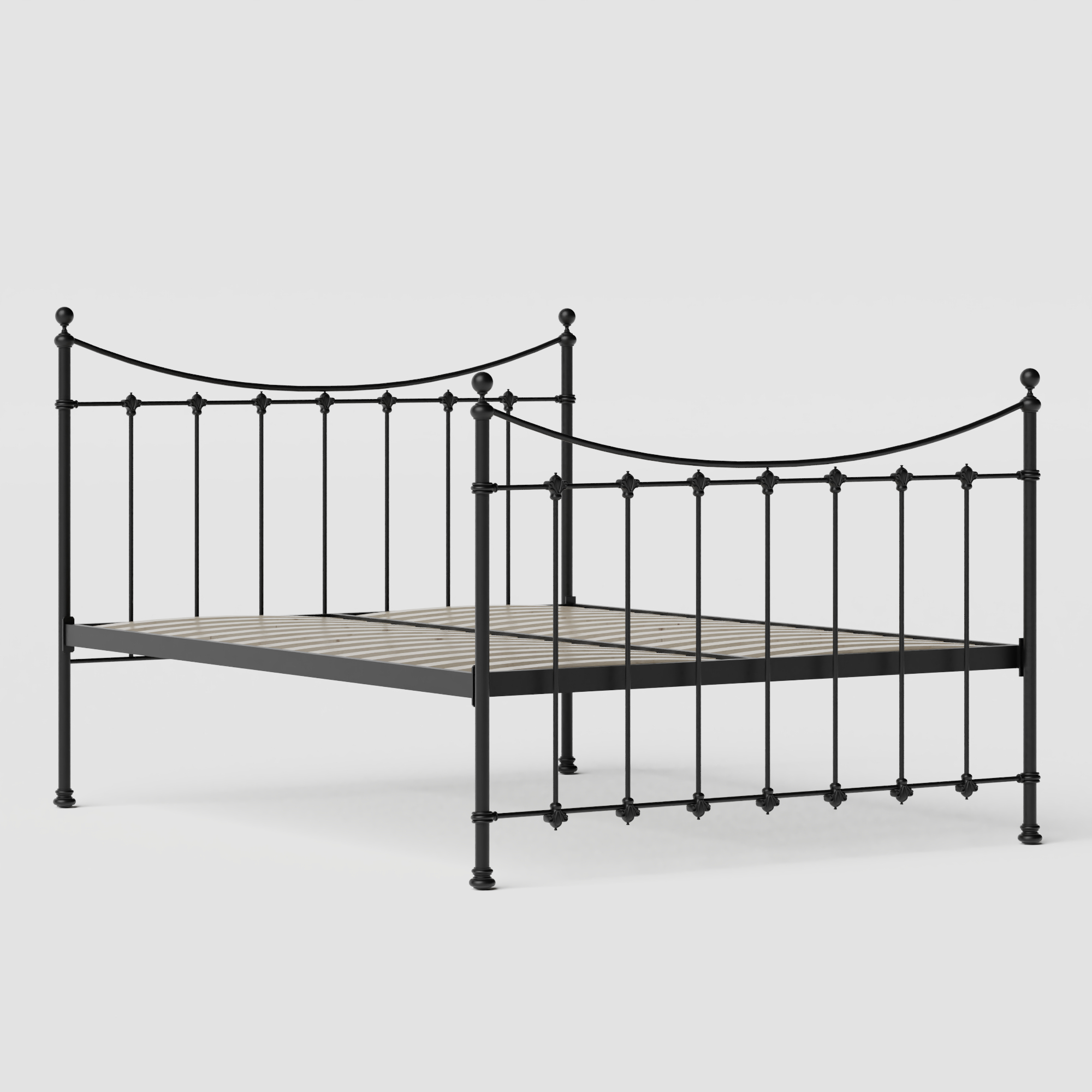Chatsworth cama de metal en negro