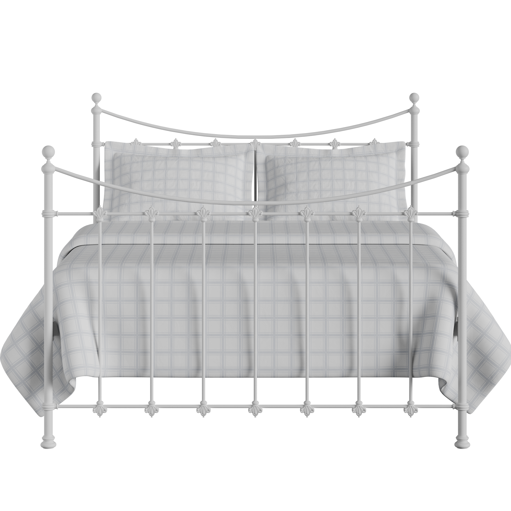 Chatsworth cama de metal en blanco