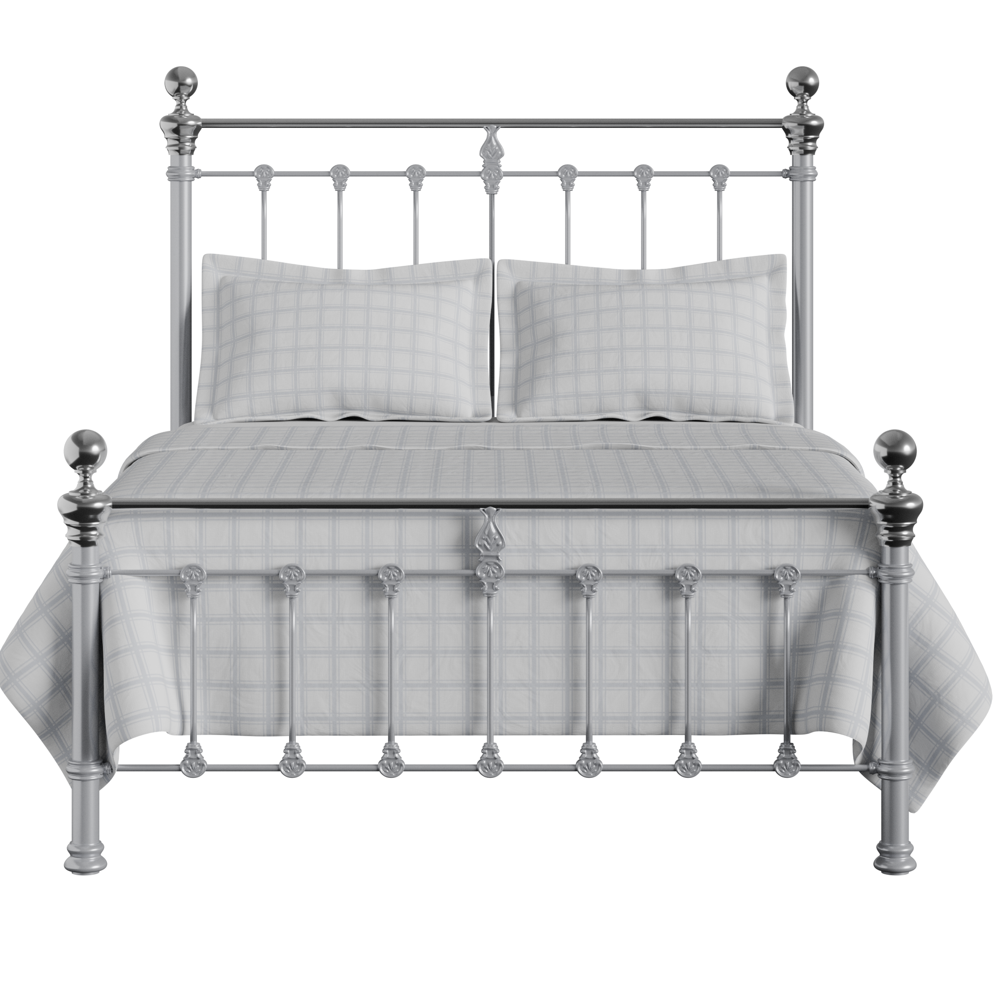 Hamilton Chromo Low Footend iron/metal bed in silver