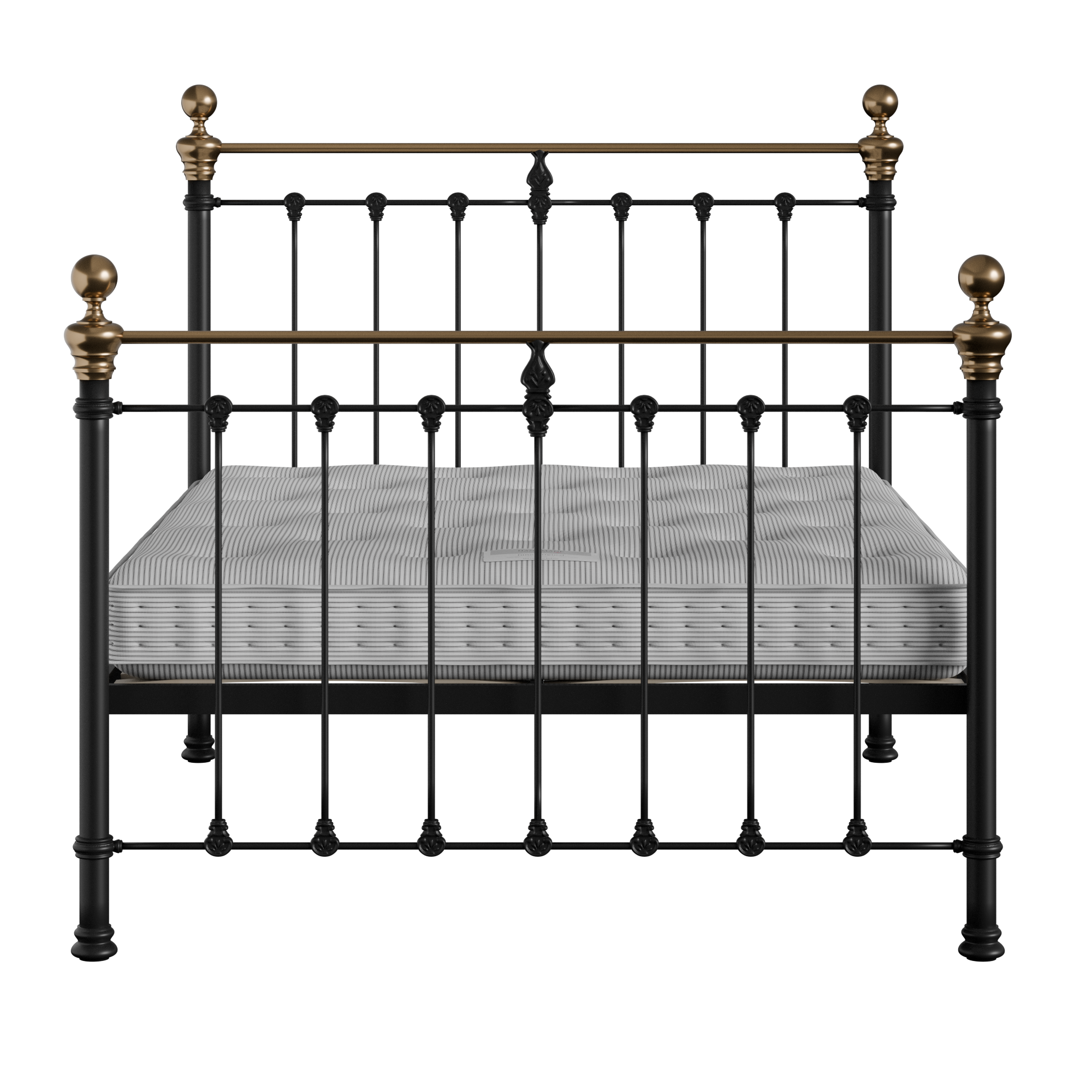 Hamilton lit en métal noir avec matelas