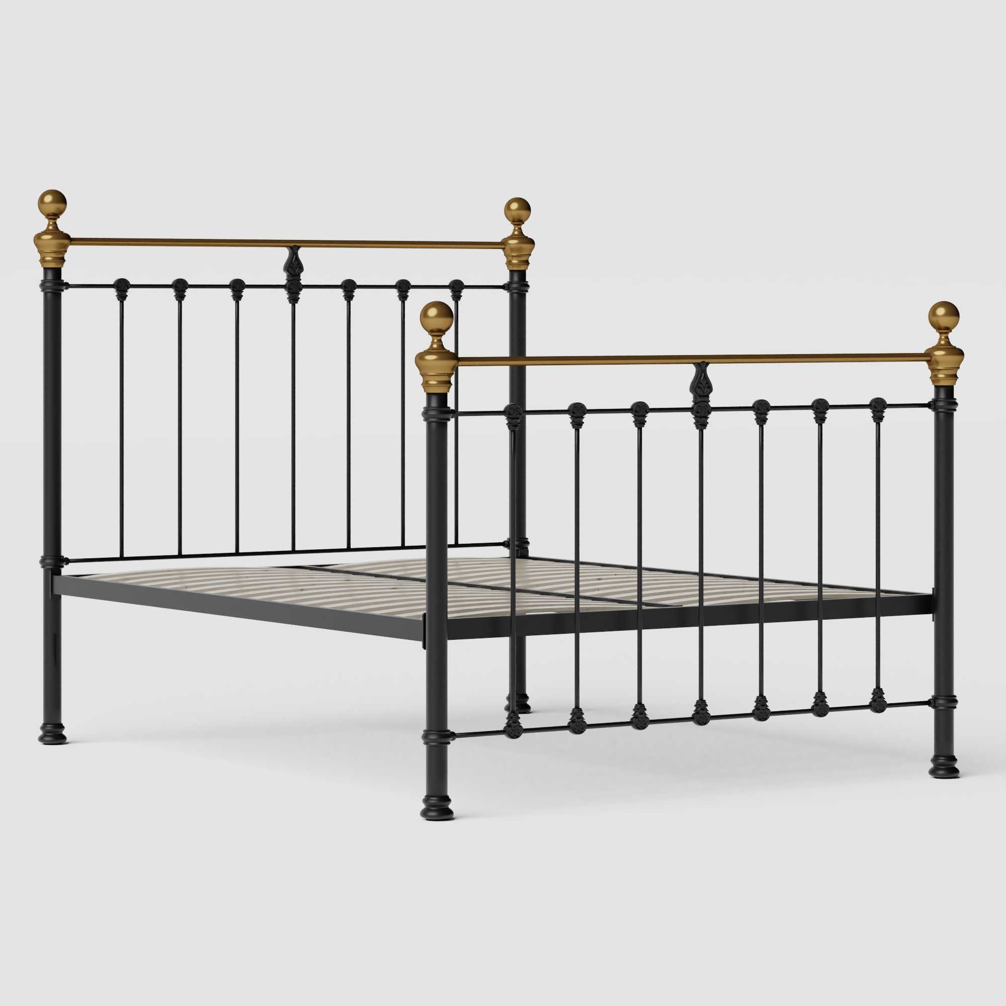 Hamilton iron/metal bed in black
