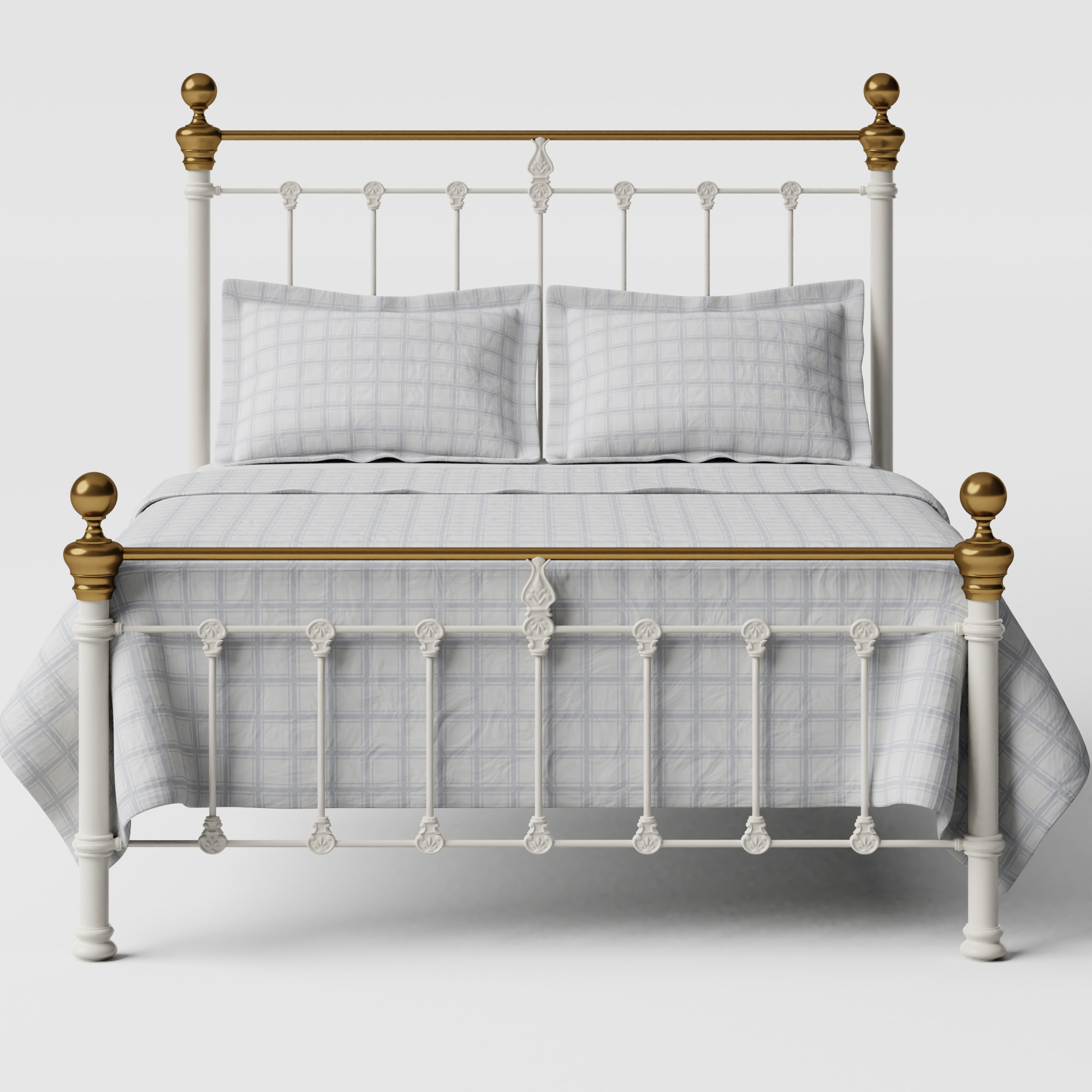 Hamilton Low Footend iron/metal bed in ivory