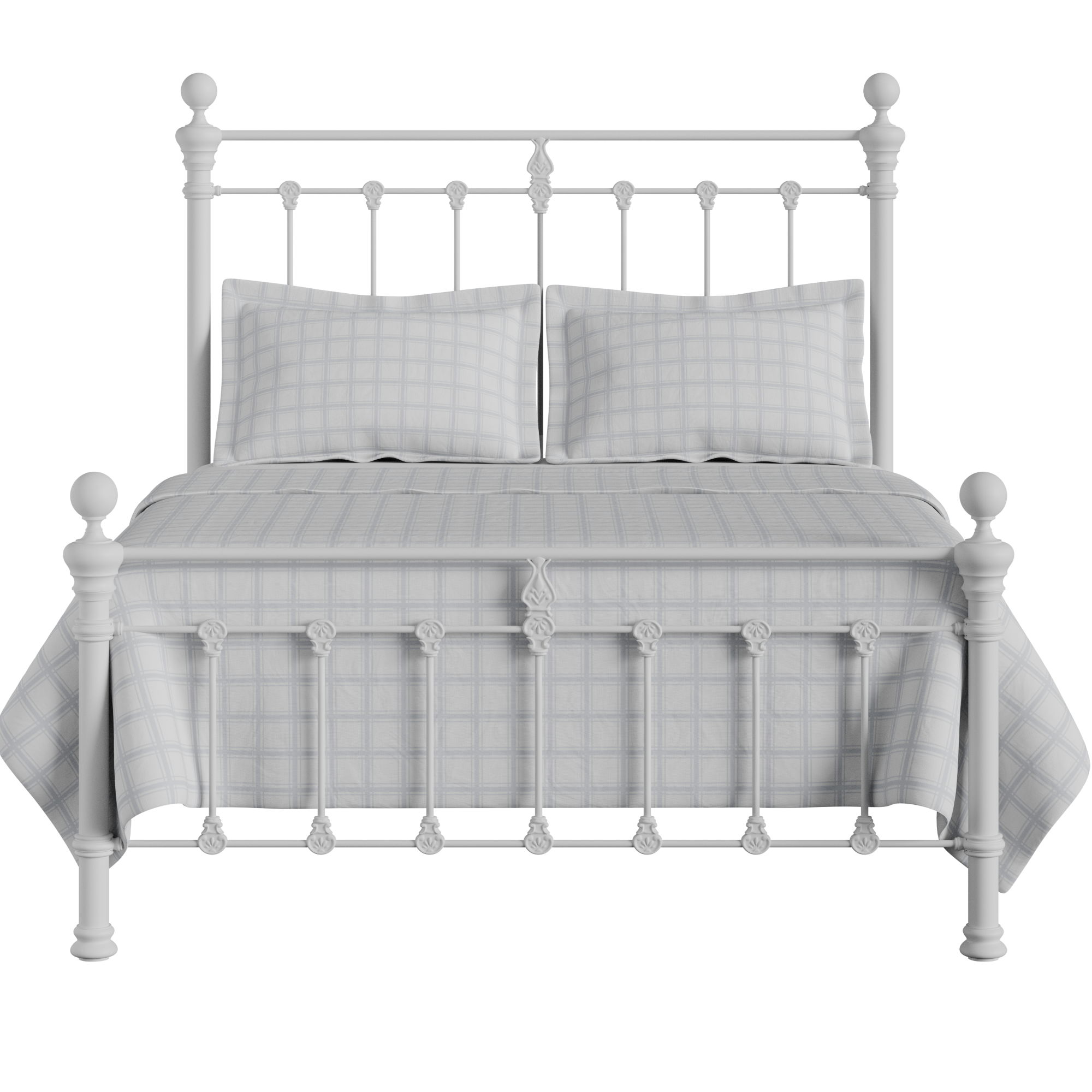 Hamilton Solo Low Footend iron/metal bed in white