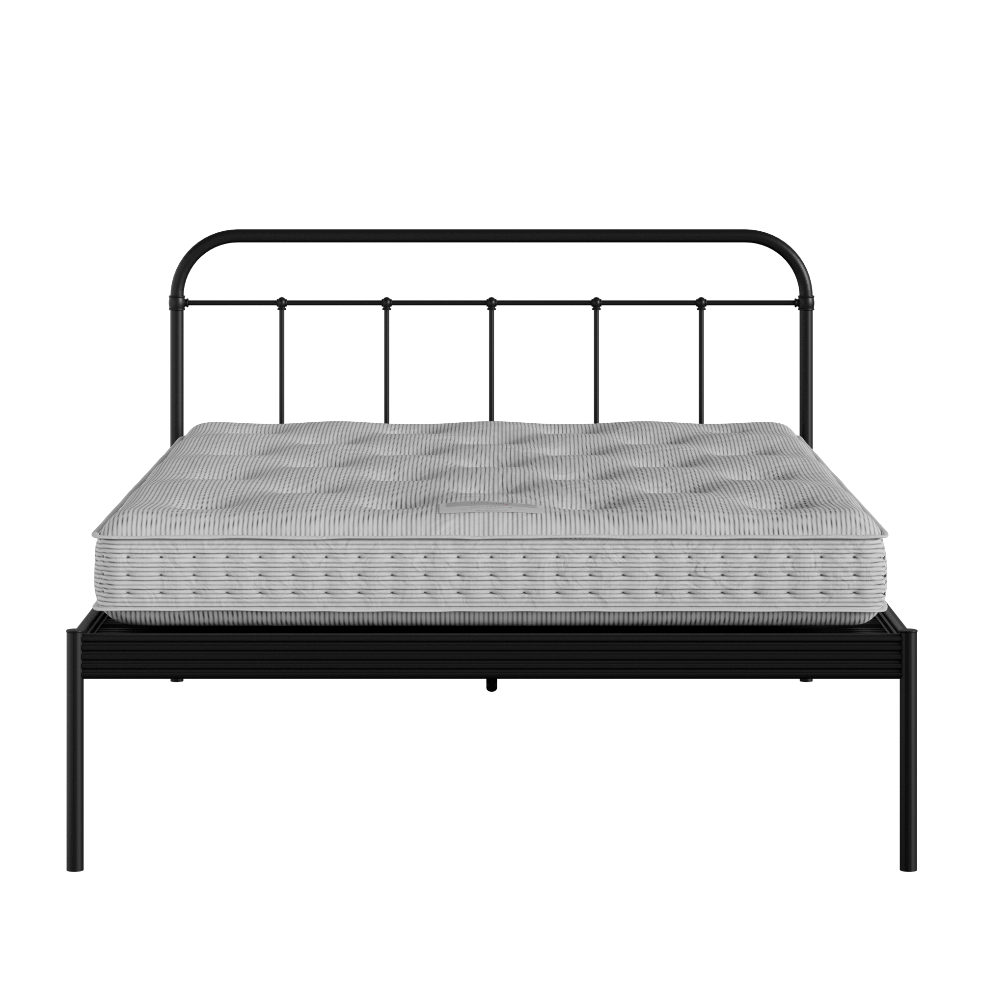 Hampton iron/metal bed in black with Juno mattress