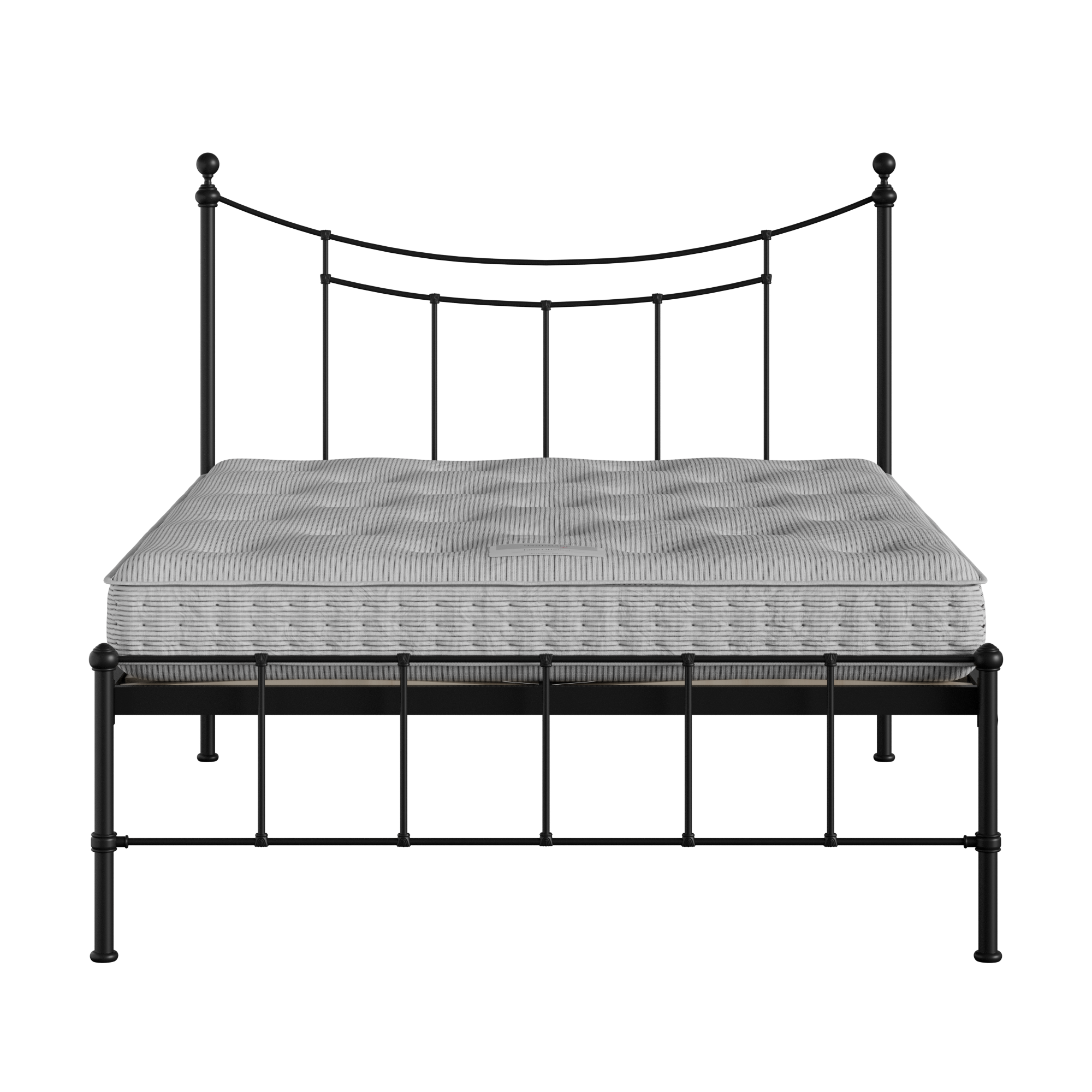 Isabelle cama de metal en negro con colchón