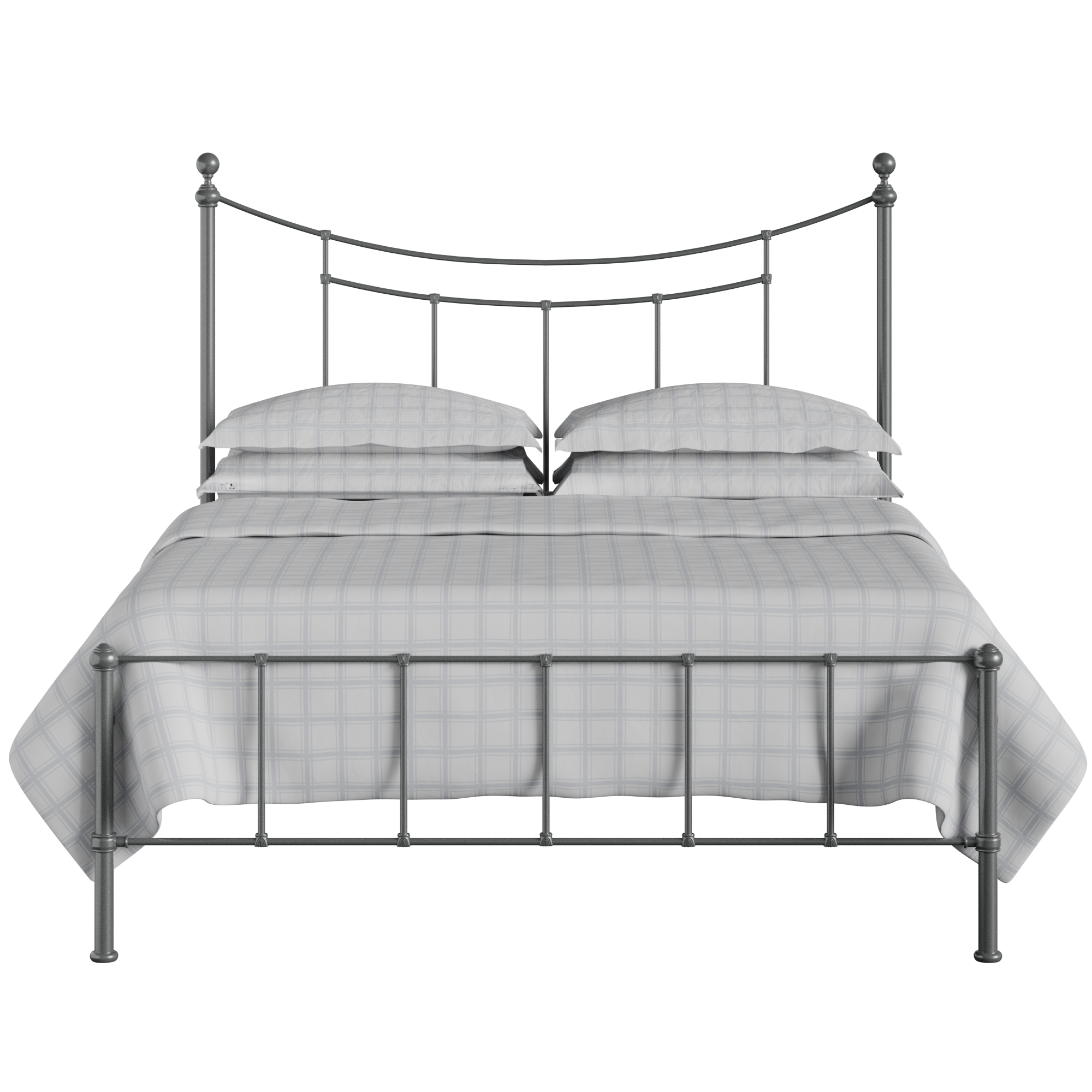 Isabelle iron/metal bed in pewter