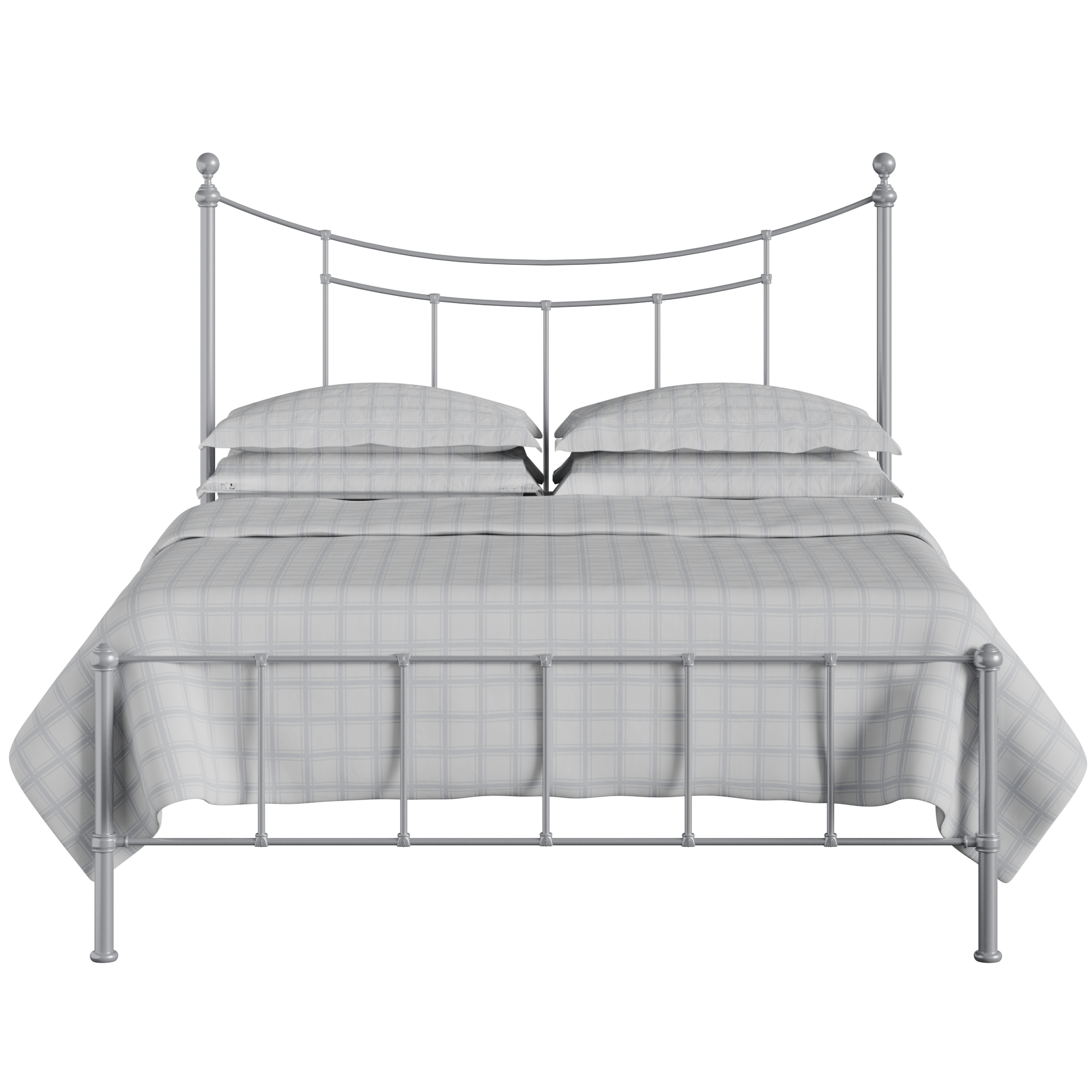 Isabelle iron/metal bed in silver