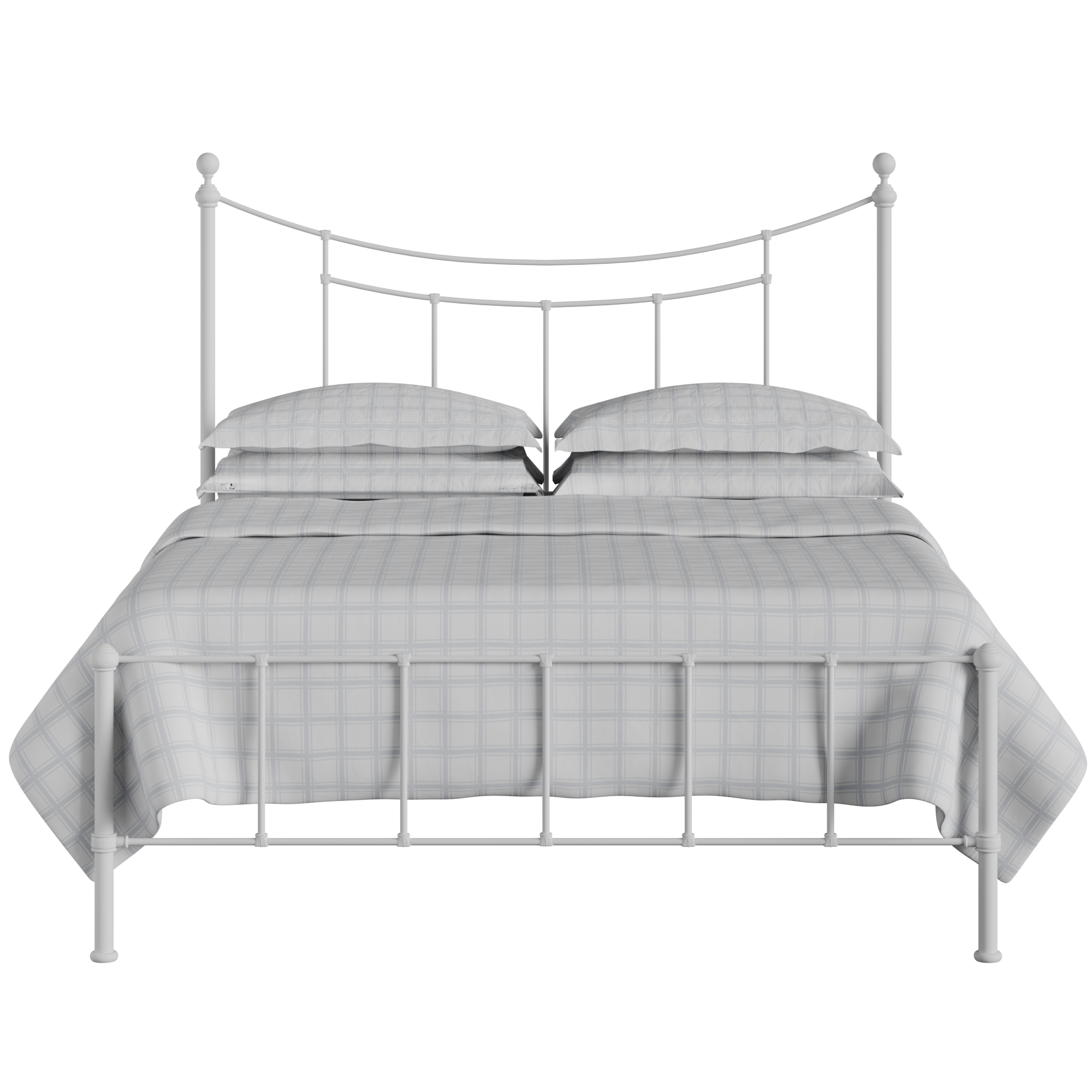 Isabelle iron/metal bed in white