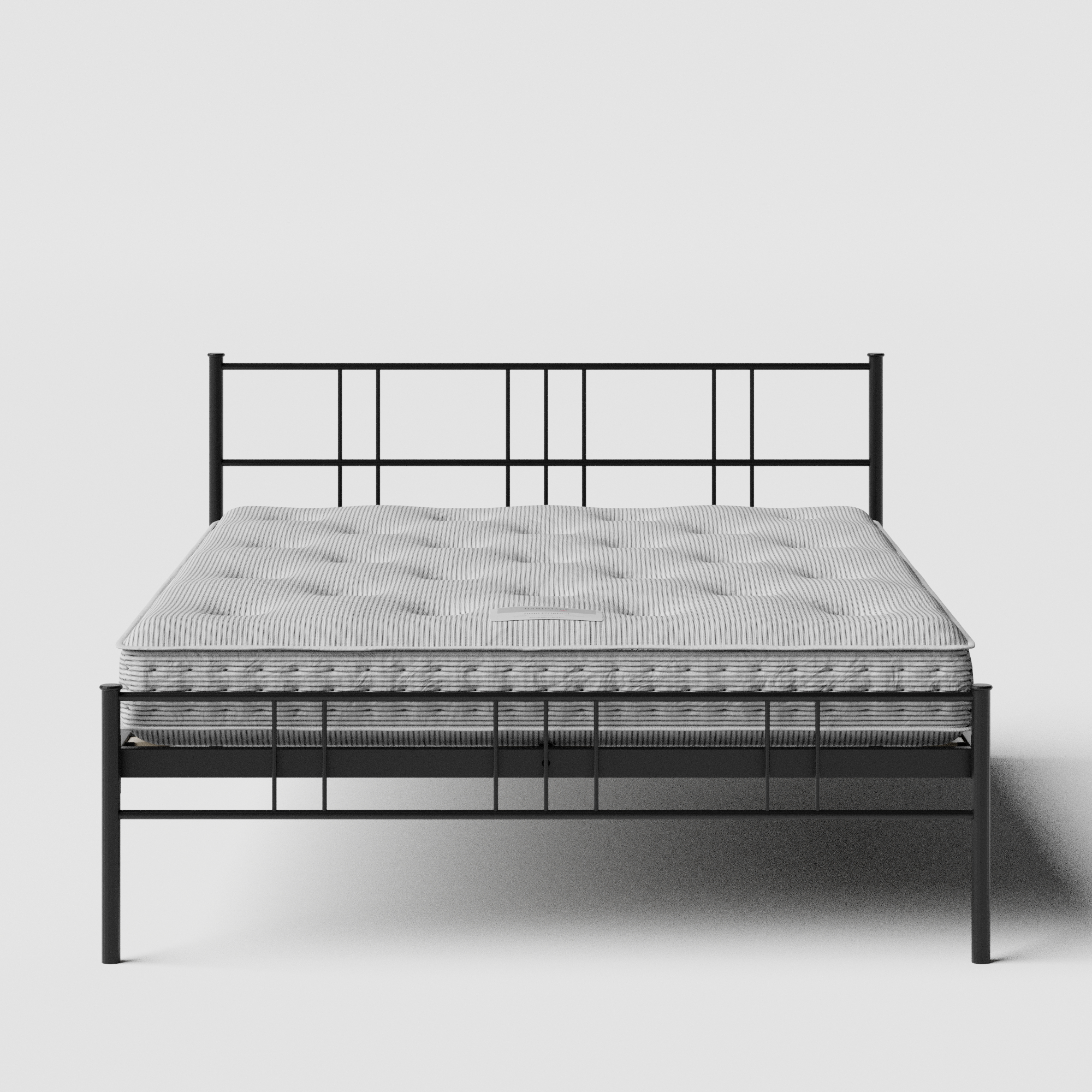 Mortlake cama de metal en negro con colchón