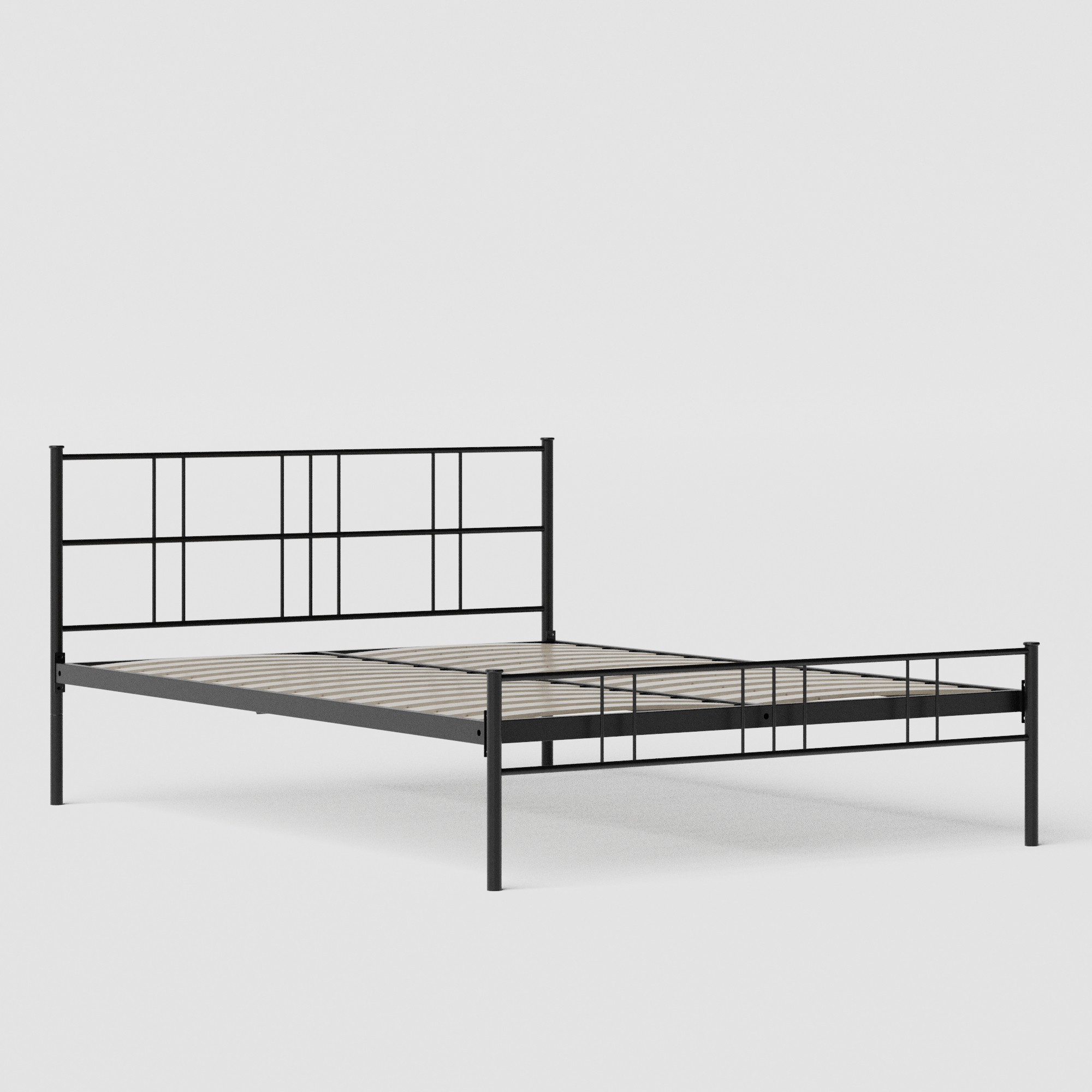Mortlake iron/metal bed in black