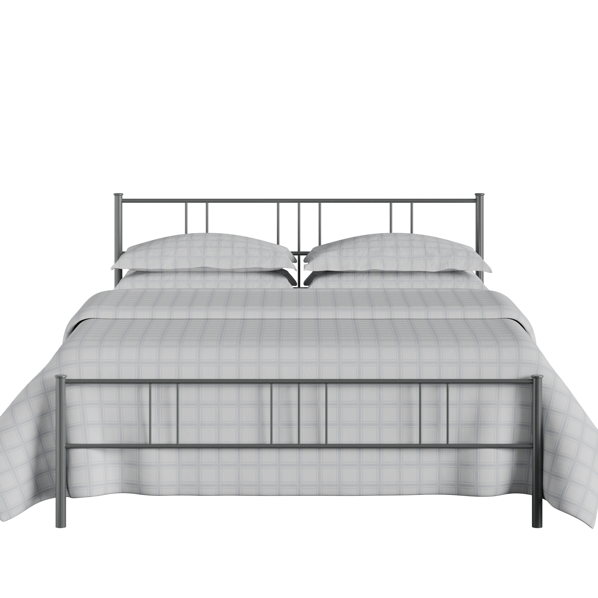 Mortlake iron/metal bed in pewter