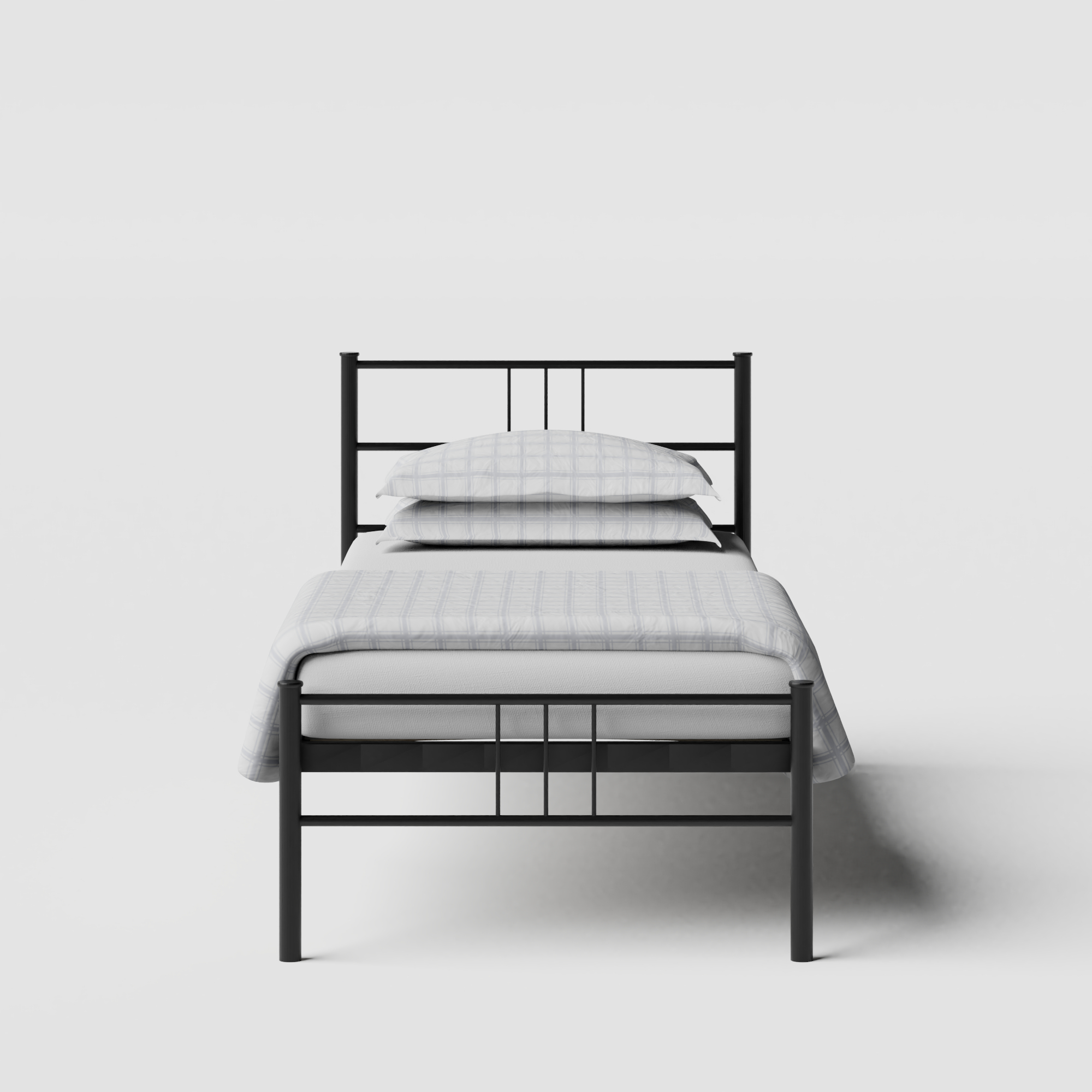 Mortlake iron/metal single bed in black