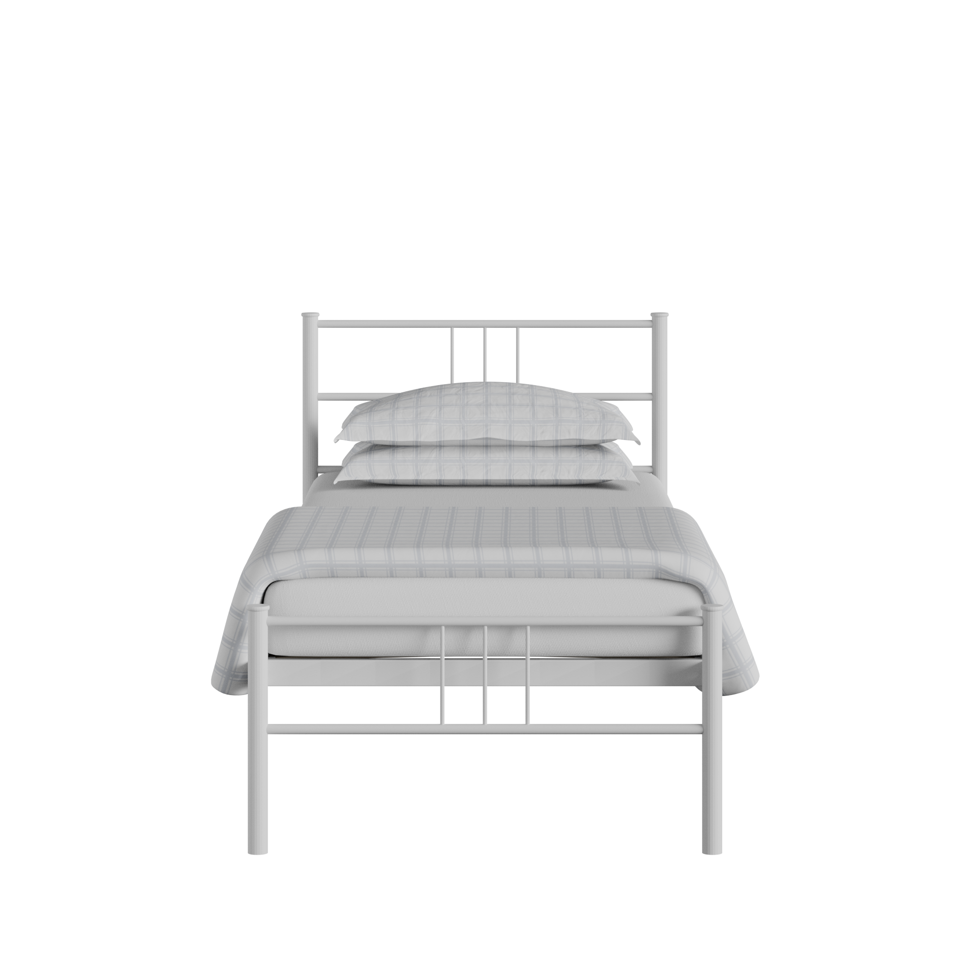 Mortlake letto singolo in ferro bianco