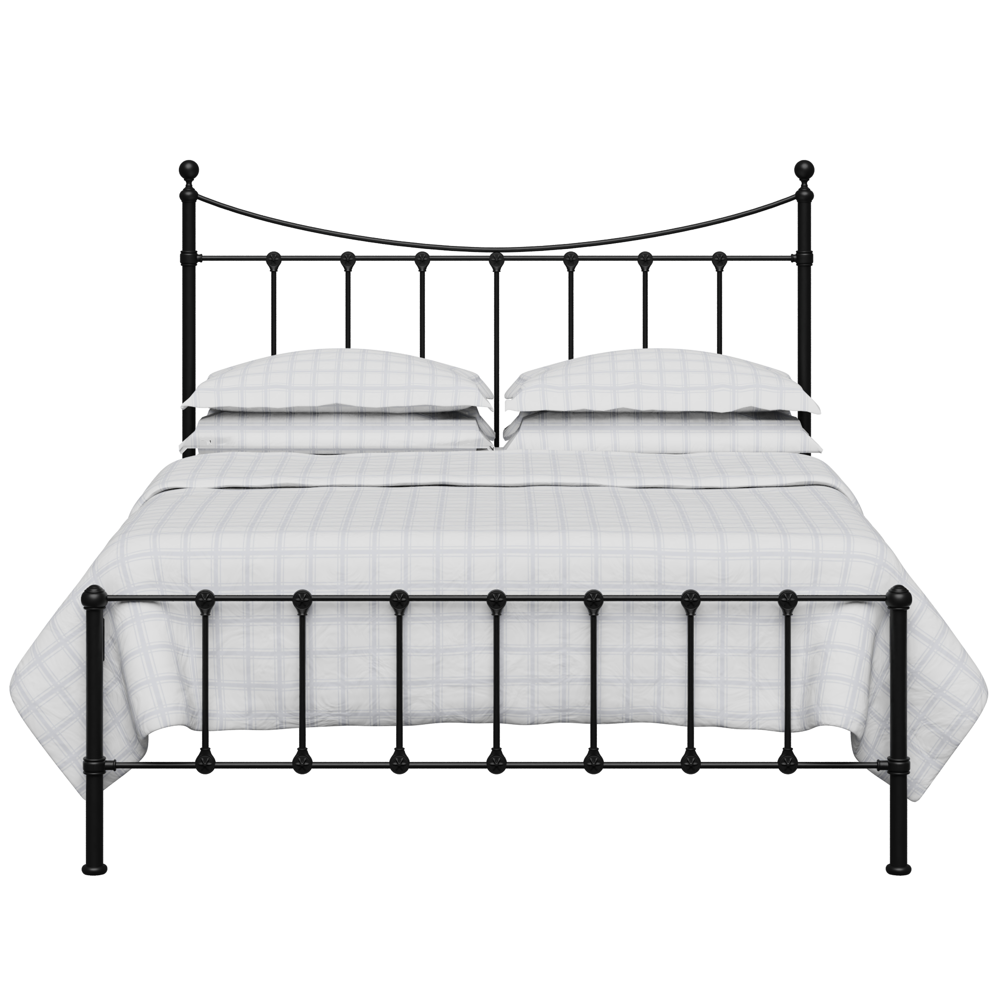 Olivia iron/metal bed in black